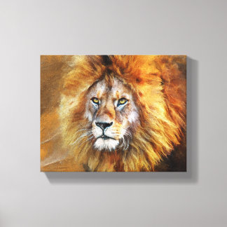 Toile Peinture numérique à l'huile de lion