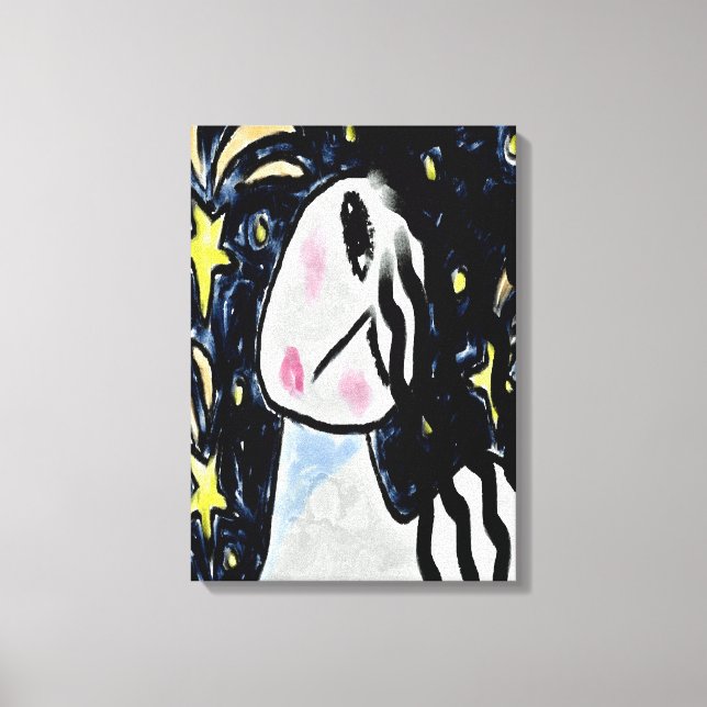 Toile Peinture numérique Abstraite étoile (Recto)