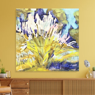 Toile Peinture Panaches d'herbe sauvage / Artiste Larry