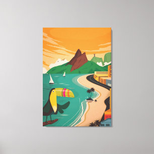 Toile Peinture paysagère pour décor maison