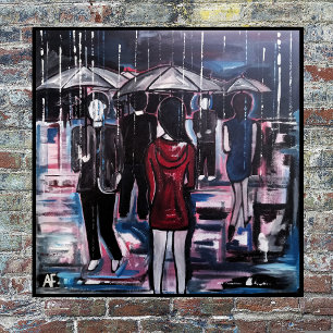 Toile Peinture Pluie Rétro par Alfred Fox