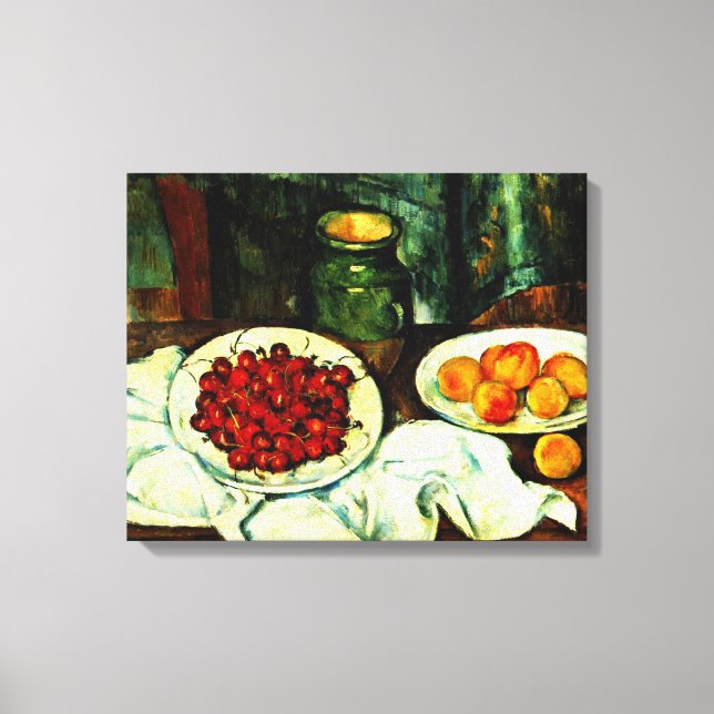 Toile Peinture populaire de Paul Cezanne, Cerises (Recto)