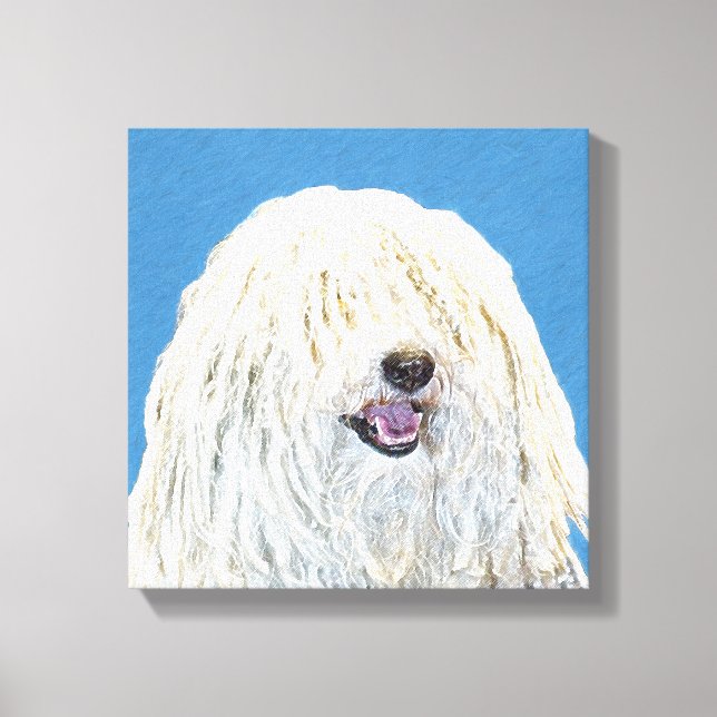 Toile Peinture Puli - Cute Original Chien Art (Recto)