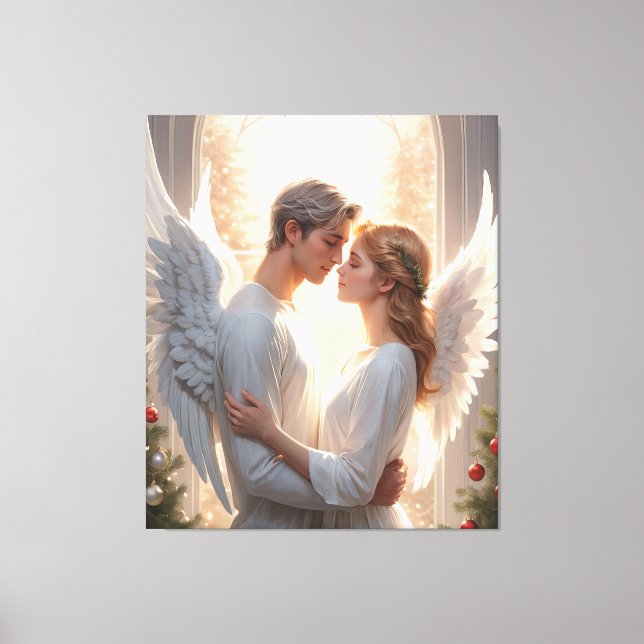 Toile Peinture romantique Angel Couple (Recto)