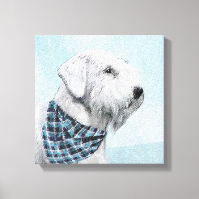Toile Peinture Sealyham Terrier - Cute Original Chien Ar (Recto)