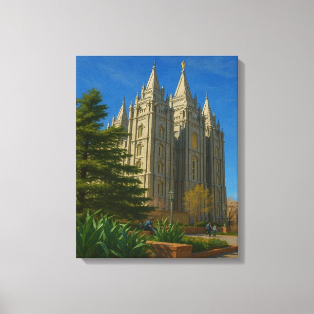 Toile Peinture Temple Salt Lake #1™ LDS Canvas Wall Art (Recto)