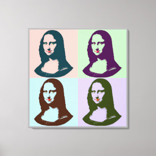 Toile Peinture transparente Mona Lisa