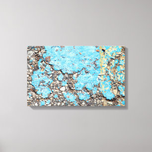 Toile peinture turquoise grungy sur ashalt