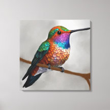 Peinture vibrante de colibri d'Allen