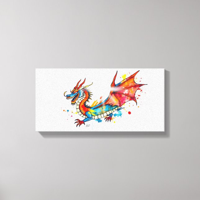 Toile Peintures abstraites Dragon (Recto)
