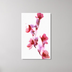 Toile Peintures florales abstraites 3 d'aquarelle