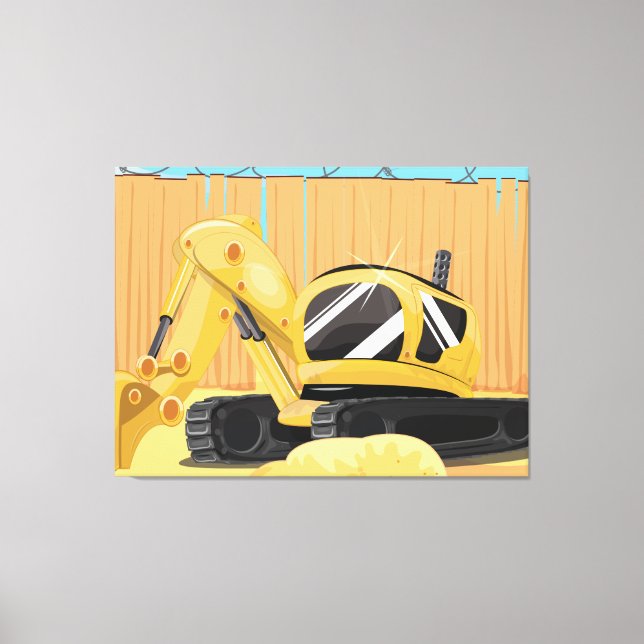Toile Pelle sur un chantier de construction (Recto)