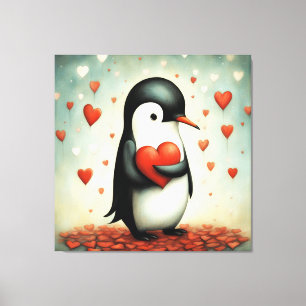 Toile Penguin Love 1