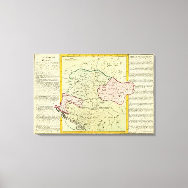 Toile Péninsule balkanique, Hongrie, Roumanie (Recto)