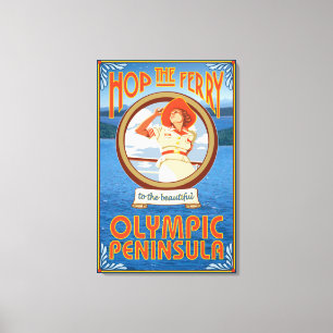 Toile Péninsule olympique, WashingtonHop le ferry