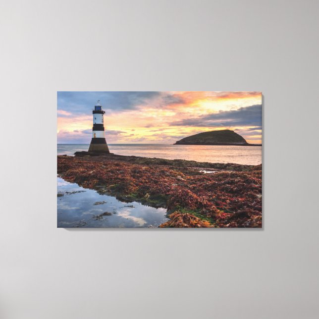 Toile Penmon Lighthouse Sunrise | Puffin Island (Recto)