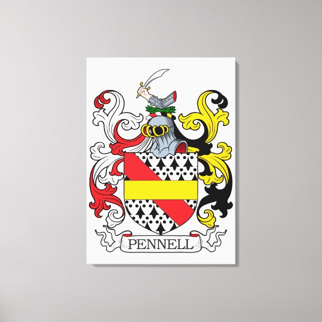 Toile Pennell Family Crest (Recto)