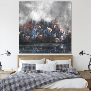 Toile "Pensées Dans La Brume" 100 cm x 100 cm