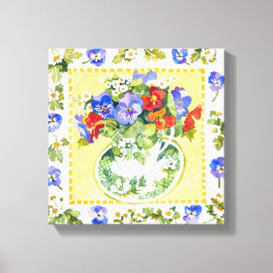 Toile Pensées - nasturces 2013