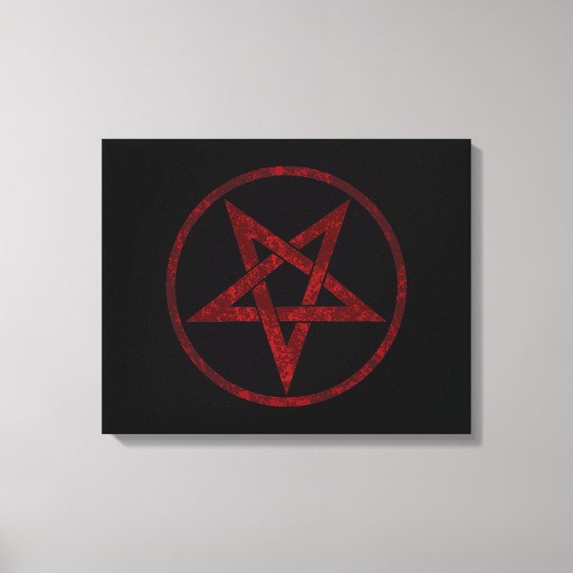 Toile Pentagram Red Devil (Recto)