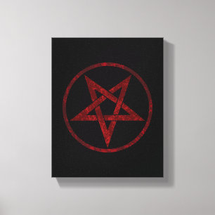 Toile Pentagram Red Devil