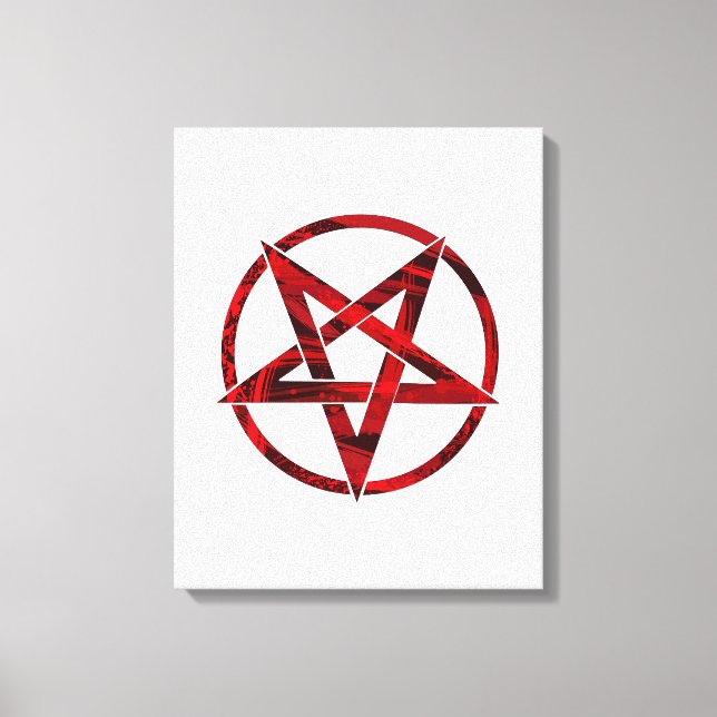 Toile Pentagramme du Diable Rouge (Recto)