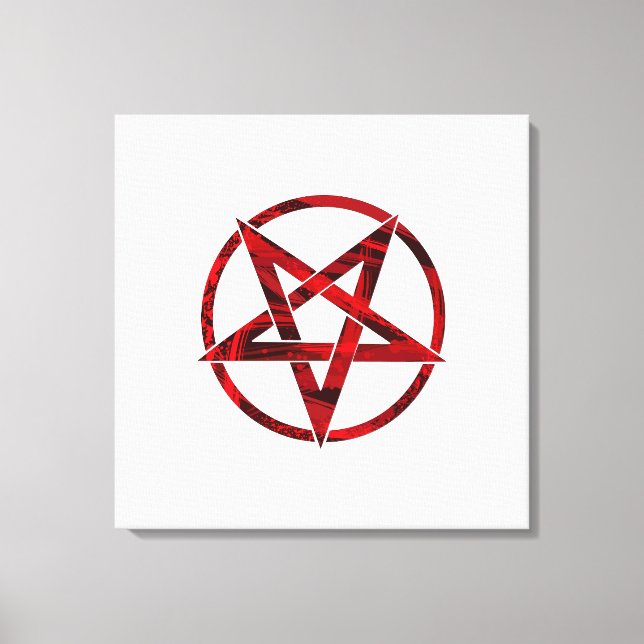 Toile Pentagramme du Diable Rouge (Recto)