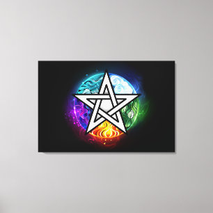 Toile pentagramme du Wiccan