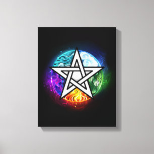 Toile pentagramme du Wiccan