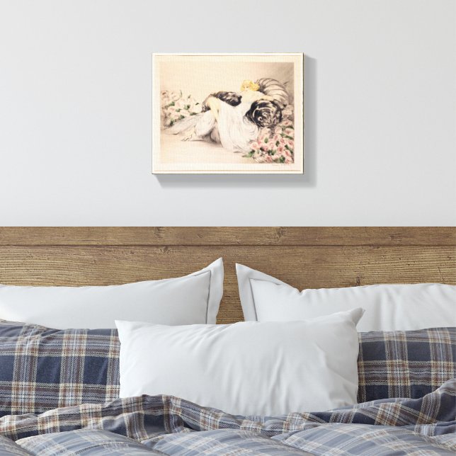 Toile Peonies, 1935 par Louis Icart (Insitu(Chambre))