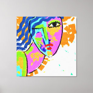 Toile Percée de la peinture numérique Abstraite