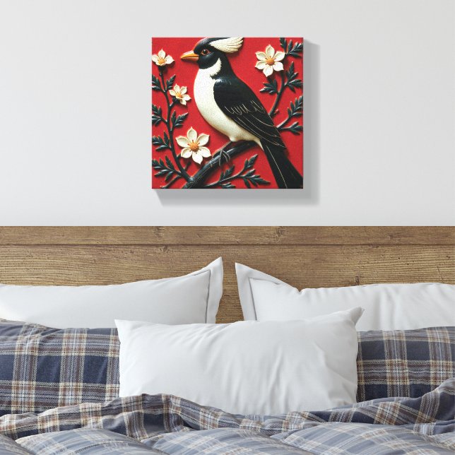 Toile Perche d'obsidienne et d'ivoire (Insitu(Chambre))