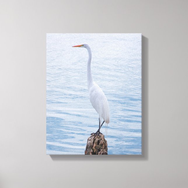 Toile Perche Egret (Recto)