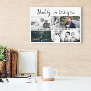 Toile Père avec enfants et famille papa 6 Photo