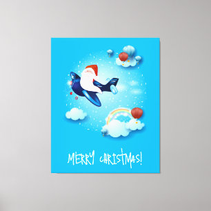 Toile Père Noël arrive