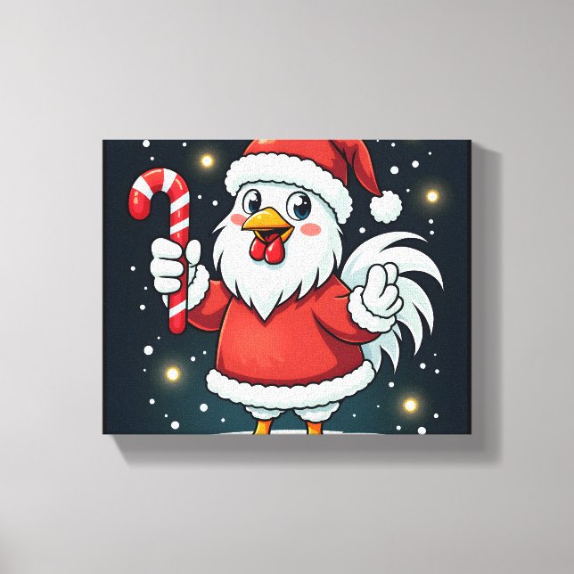 Toile Père Noël Chicken Joy (Recto)