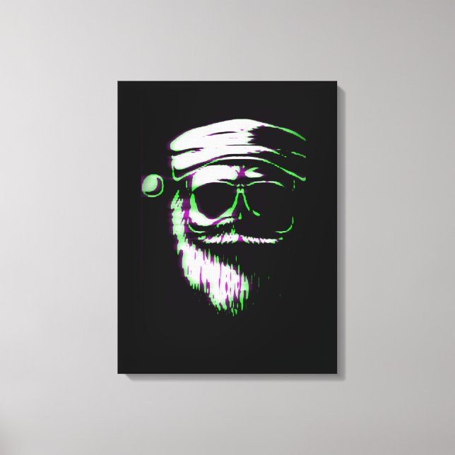 Toile Père Noël cool (Recto)