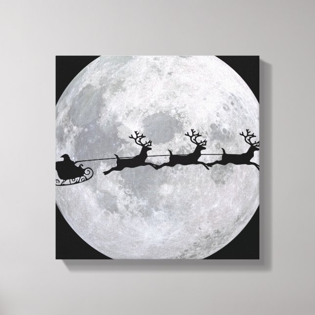 Toile Père Noël Dont Le Soupir Devait La Lune (Recto)