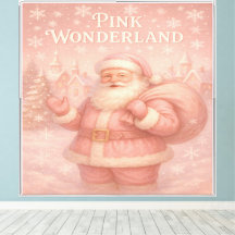 Père Noël Enchanté Rose Merveilleux
