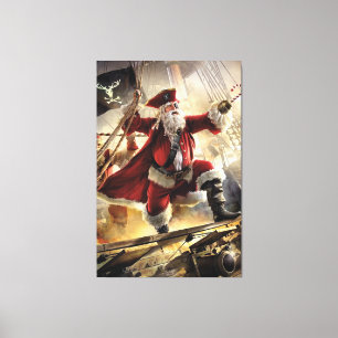 Toile Père Noël Est Un Pirate