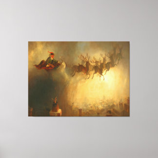 Toile Père Noël vintage sur l'île Rhode