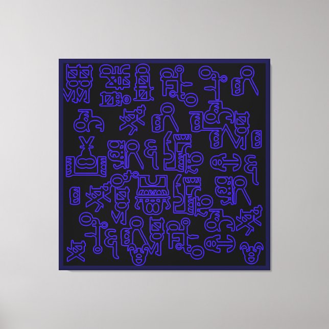 Toile Pérégrinations asémiques I (Recto)