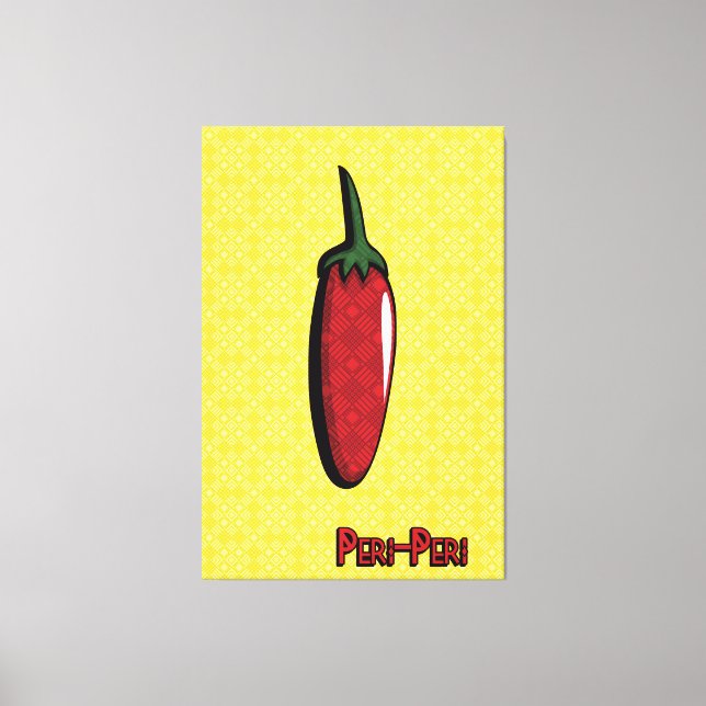 Toile Peri-Peri Chili Pepper Canvas (Recto)