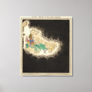 Toile Période De l'ANNONCE 1100 de première croisade