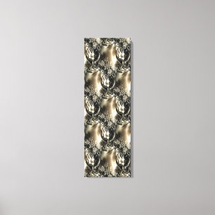 Toile Perles dorées