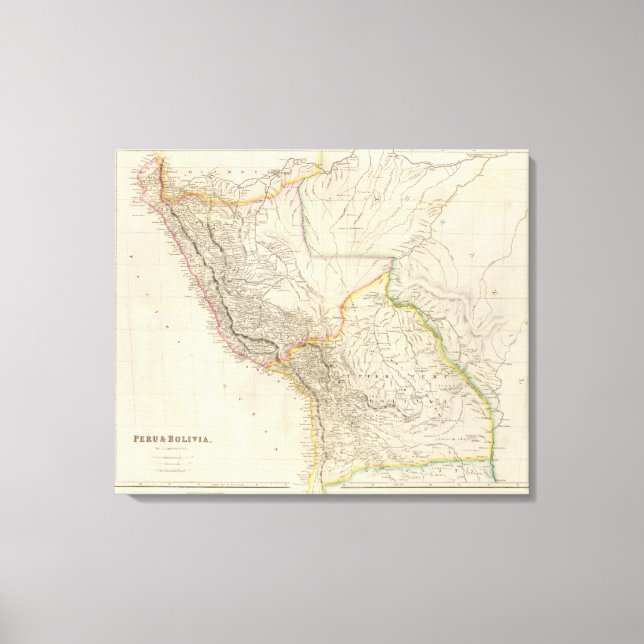 Toile Pérou et Bolivie (Recto)