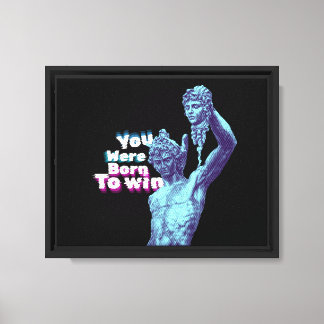 Toile Persée et Medusa Vaporwave Motivation esthétique