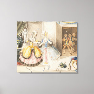 Toile Personnages de 'Cosi fan tutte' par Mozart, 1840