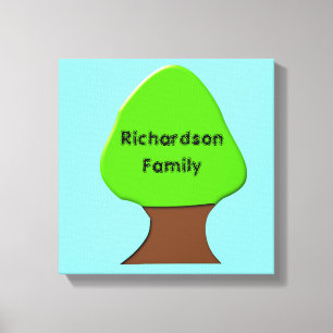 Toile personnalisable d'arbre généalogique