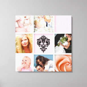 Toile personnalisation 9 photos sur toile, Modèle de cad